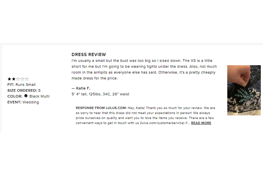 dress review